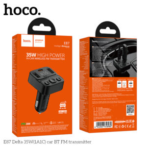 Bộ phát FM Bluetooth E87 Delta 35W(1A1C) cho ô tô