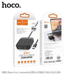 Bộ chuyển đổi 4 trong 1 HB31 Easy (USB sang USB2.0*4)(L=0.2M)