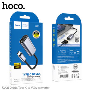 Bộ chuyển đổi Hoco UA21 Origin Type C sang VGA