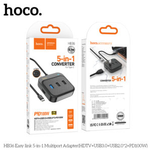 Bộ chuyển đổi đa cổng 5 trong 1 HB36 Easy link