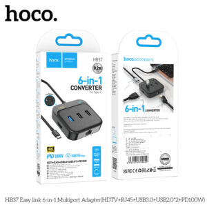 Bộ chuyển đổi đa cổng 6 trong 1 HB37 Easy link