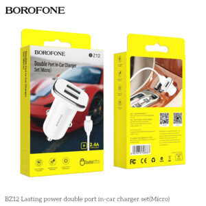 Bộ sạc 2 cổng trên ô tô BZ12 Lasting power (Micro)