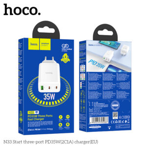 Bộ sạc ba cổng N33 Start PD35W(2C1A)(EU)