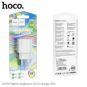 Cốc sạc nhanh cổng đơn Hoco C109A Fighter QC3.0