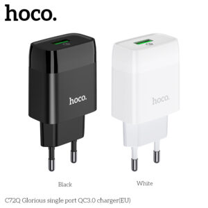 Cốc sạc nhanh Hoco cổng đơn C72Q Glorious QuickCharge 3.0