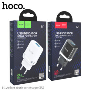 Cốc sạc cổng đơn Hoco N1 Ardent (EU)