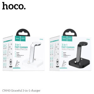 Bộ sạc không dây 3 in 1 Hoco CW43 Graceful