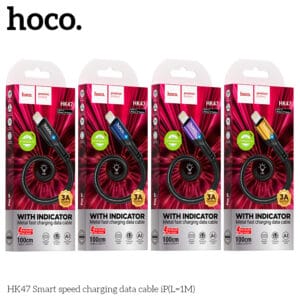 CÁP dữ liệu sạc thông minh Hoco HK47 IPhone (1M)