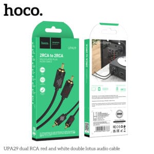 Cáp Audio hoa sen đôi màu đỏ và trắng kép UPA29 RCA
