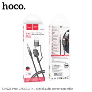 Cáp chuyển đổi âm thanh kỹ thuật số 2 trong 1 UPA23 Type-C+USB