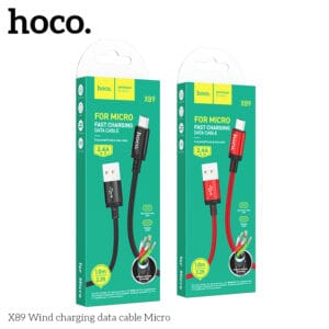 Cáp dữ liệu sạc Hoco X89 Wind Micro 1M (chưa đóng gói)