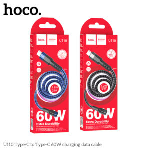 Cáp dữ liệu sạc nhanh Hoco U110 60W TypeC to TypeC