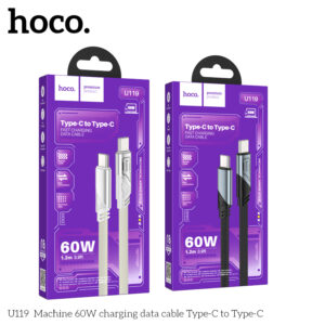 Cáp sạc siêu nhanh Hoco U119 60W Type C to Type C