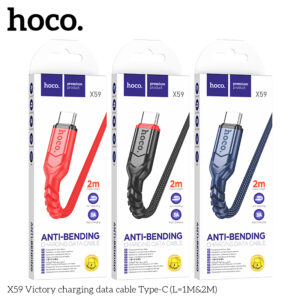Cáp dữ liệu sạc X59 Victory cho Type C (L=2M)
