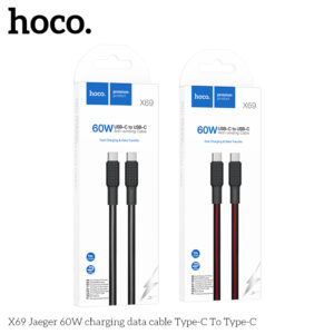 Cáp dữ liệu sạc nhanh Hoco X69 Jaeger 60W Type C To Type C