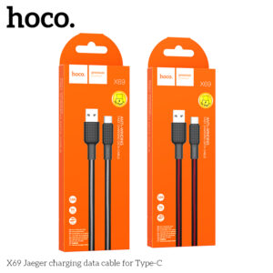 Cáp dữ liệu sạc Hoco X69 Jaeger 3A cho Type C