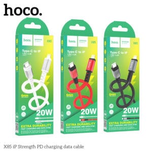 Cáp dữ liệu sạc nhanh Hoco X85 Strength PD20W cho iPhone
