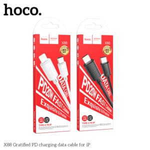 Cáp dữ liệu sạc nhanh Hoco X88 Gratified PD20W Type C to iPhone (chưa đóng gói)