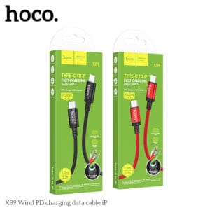 Cáp dữ liệu sạc nhanh Hoco X89 Wind PD20W iPhone (chưa đóng gói)