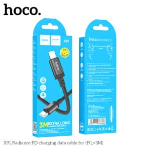 Cáp dữ liệu sạc X91 Radiance PD cho iPhone (L=3M)