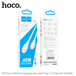 Cáp dữ liệu sạc nhanh X93 Force 100W Type C to Type C (L=1M)