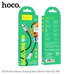 Cáp dữ liệu sạc silicon Honest X92 cho Type-C(L=3M)