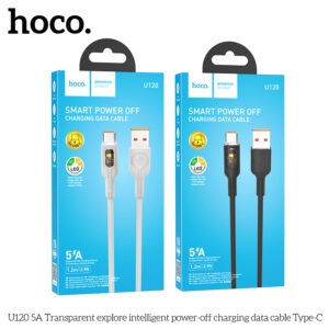 Cáp sạc tắt nguồn thông minh Hoco U120 5A Type C