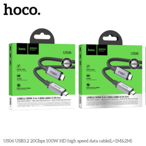 Cáp dữ liệu tốc độ cao US06 USB3.2 20Gbps 100W HD (L=2M)