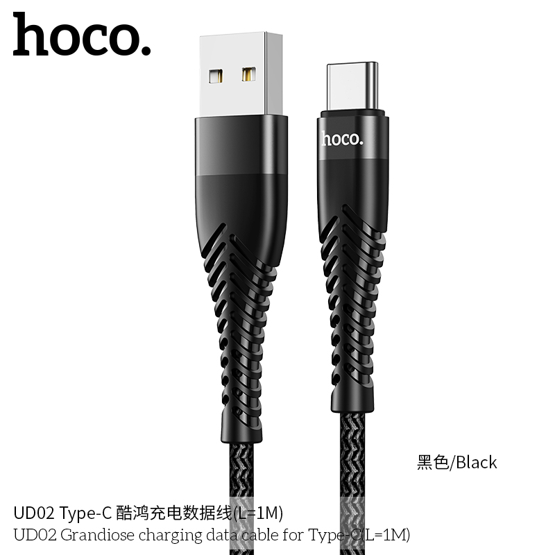 Cap-sac-Hoco-UD02-3A-cho-Type-C-1M-Co-den-LED-3