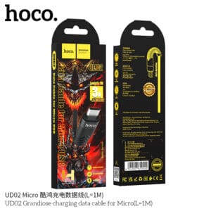 Cáp sạc Hoco UD02 3A cho Micro (1M) - Có đèn LED