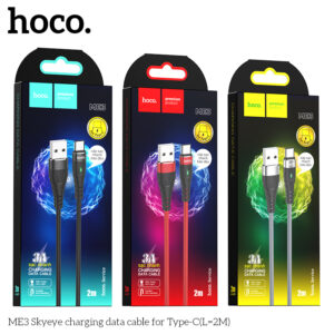Cáp sạc dù có đèn báo Hoco ME3 Type C (2M)