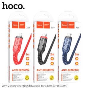 Cáp dữ liệu sạc X59 Victory Micro (L=2M)