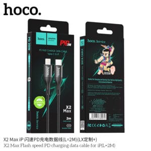 Cáp sạc nhanh Hoco X2 MAX PD 20W TypeC to iPhone (2M)