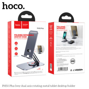 Giá đỡ máy tính bảng kim loại xoay trục kép Hoco PH50 Plus Ivey