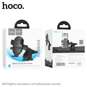 Giá đỡ ô tô một nút mạnh mẽ Hoco H19 (bảng điều khiển trung tâm)