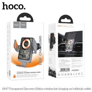 Giá đỡ sạc nhanh không dây HW7 Transparent Discovery Edition (cửa thoát khí)