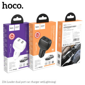 Bộ sạc ô tô cổng kép Z36 Leader (iP)