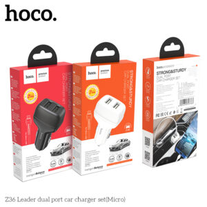 Bộ sạc ô tô cổng kép Z36 Leader (Micro)