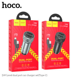 Bộ sạc xe hơi cổng kép Z49 Level (Type-C)