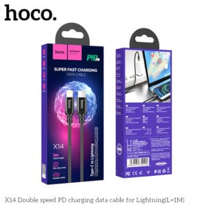 Cáp sạc Hoco X14 PD Type-C to iP (1M)