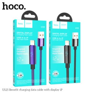 Cáp dữ liệu sạc U125 Benefit có màn hình iP