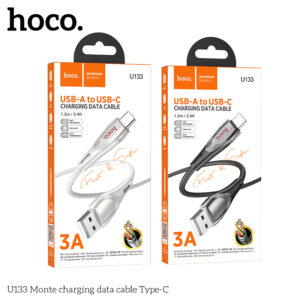Cáp dữ liệu sạc U133 Monte Type-C