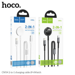 Sạc không dây kèm Cáp sạc 2 trong 1 CW54 iP+iWatch