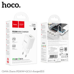 Cốc sạc C149A PD30W+QC3.0(EU)