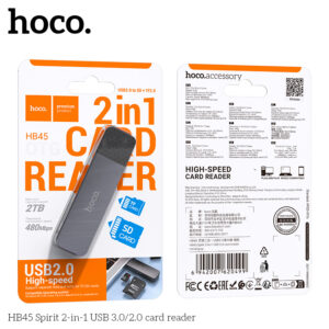 Đầu đọc thẻ HB45 USB 2.0 2 trong 1