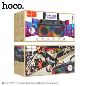 Loa Bluetooth ngoài trời mic kép không dây Hoco BS54 Party