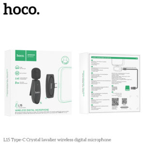 Micro không dây Hoco L15 Crystal Lavalier Type C