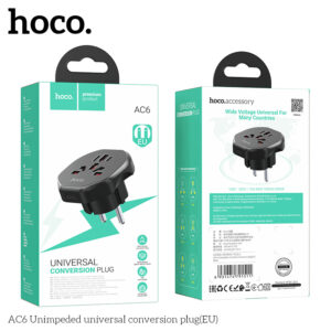 Ổ cắm chuyển đổi đa năng AC6 Unimpeded (EU)