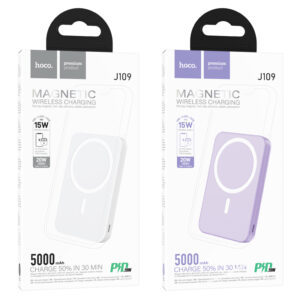 Sạc dự phòng kèm không dây J109 Easy PD20W (5000mAh)