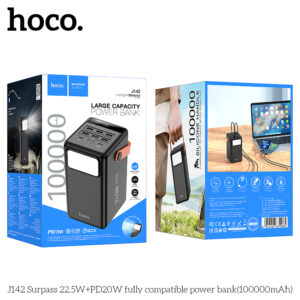 Pin dự phòng J142 - sạc nhanh 22.5W+PD20W (100.000mAh)